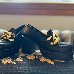 L’Intervalle Platform Shoe - “Riga” black leather size 37